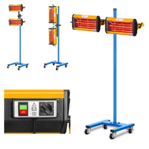 Promiennik ciepła podczerwieni lakierniczny do suszenia farb na statywie 2200W IR-DRYER2000.2 8 Promiennik ciepła podczerwieni lakierniczny do suszenia farb na statywie 2200W IR-DRYER2000.2 - obrazek 1