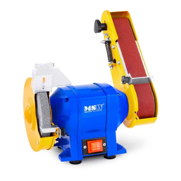 Szlifierka stołowa taśmowo-tarczowa podwójna 250W + tarcza szlifierska śr. 150mm i taśma szlifierska 50 x 686mm 1 10060402 1