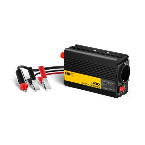 Przetwornica napięcia samochodowa do akumulatora 300/600W + Adapter do gniazdka zapalniczki 1 10060765 przetwornica napiecia do gniazda zapalniczki samochodowej 300 600w tanio hurtownia sklep msw 1