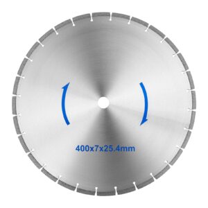 Tarcza do piły tarczowej do cięcia kamienia z diamentowym ostrzem śr. 400/25.4mm 4 Tarcza do piły tarczowej do cięcia kamienia z diamentowym ostrzem śr. 400/25.4mm - obrazek 2
