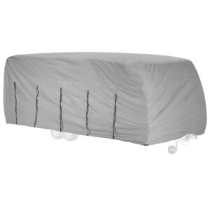 Pokrowiec plandeka ochronna na przyczepę kempingową campera wodoodporna 550x230x250 cm 9 Pokrowiec plandeka ochronna na przyczepę kempingową campera wodoodporna 550x230x250 cm - obrazek 2