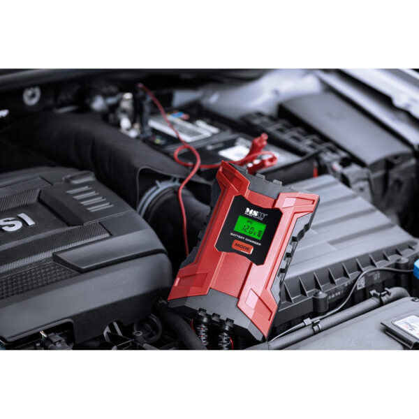 Prostownik samochodowy automatyczny z funkcja pamięci LCD 105 W 6/12 V 2/6 A 4 10061908 4