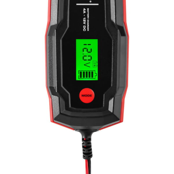Prostownik samochodowy automatyczny do ładowania akumulatorów LCD 70 W 12 V 4 A 2 10061922 2
