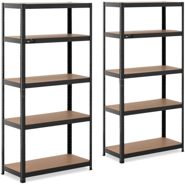 Regał magazynowy metalowy 5 półek 875 kg 90 x 40 x 180 cm szaroniebieski 2 szt. 1 10061975 1