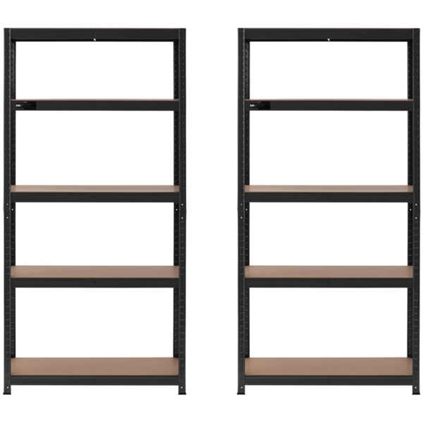 Regał magazynowy metalowy 5 półek 875 kg 90 x 40 x 180 cm szaroniebieski 2 szt. 4 10061975 4