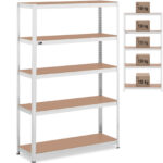 10061984 regal magazynowy metalowy 5 polek 750 kg 120 x 40 x 180 cm szary ean 4062859091192 hurtownia zielona gora