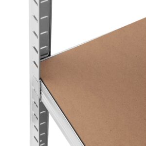 Regał magazynowy metalowy 5 półek 875 kg 90 x 30 x 180 cm szary 2 szt. - obrazek 3