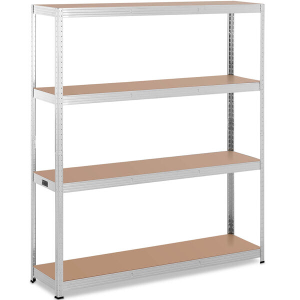 Regał magazynowy metalowy 4 półki 600 kg 160 x 40 x 180 cm szary 1 10061987 1