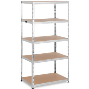 Regał magazynowy metalowy 5 półek 875 kg 90 x 60 x 180 cm szary - obrazek 2