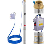 10062052 pompa glebinowa do studni glebinowej stal 1000 w 3800 l h do 85 m ean 4062859124456 hurtownia sklep