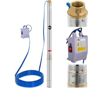Pompa głębinowa do studni głębinowej STAL 1000 W 3800 l/h do 85 m 5 Pompa głębinowa do studni głębinowej STAL 1000 W 3800 l/h do 85 m - obrazek 1
