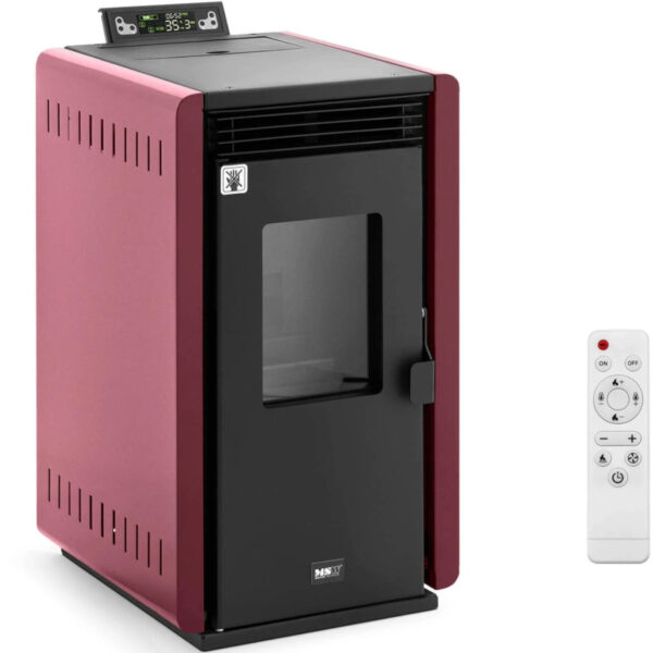 Piec piecyk kominek na pellet wolnostojący z pilotem 50-150 m3 6000 W 1 10062358 1