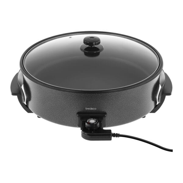 Multipatelnia patelnia do pizzy bekonu teflonowa 40cm 1400W Bredeco 2 10080020 2