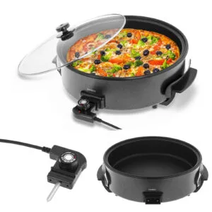 Multipatelnia patelnia do pizzy bekonu teflonowa 40cm 1400W Bredeco 7 Multipatelnia patelnia do pizzy bekonu teflonowa 40cm 1400W Bredeco - obrazek 1