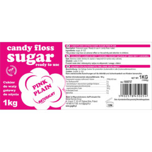 Kolorowy cukier do waty cukrowej różowy naturalny smak waty cukrowej 1kg 6 Kolorowy cukier do waty cukrowej różowy naturalny smak waty cukrowej 1kg - obrazek 3