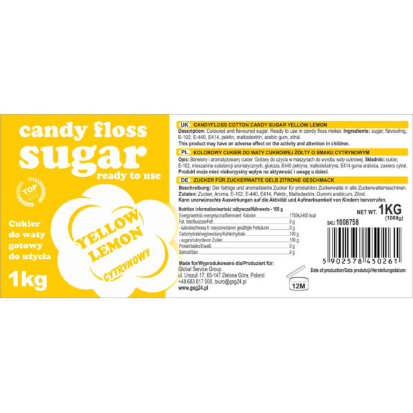 1008758 5902578450261 kolorowy cukier do waty cukrowej candy floss sugar producent hurtownia