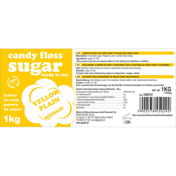 1008761 5902578450292 kolorowy cukier do waty cukrowej candy floss sugar producent hurtownia