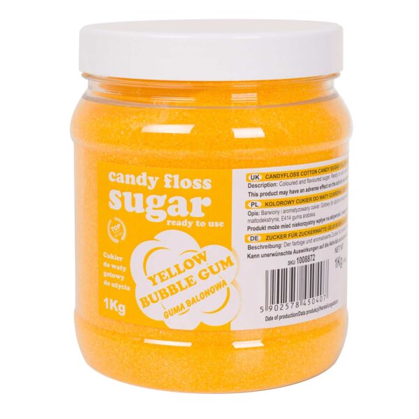 1008872-kolorowy-smakowy-cukier-do-waty-cukrowej-zolty-o-smaku-gumy-balonowej-1kg-hurtownia-producent-gsg24 1008872 kolorowy smakowy cukier do waty cukrowej zolty o smaku gumy balonowej 1kg hurtownia producent gsg24