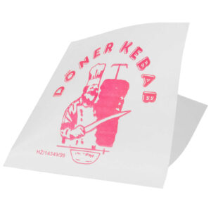 Opakowanie torebka koperta na KEBAB 17x17cm foliowana powlekana 200szt. 2 Opakowanie torebka koperta na KEBAB 17x17cm foliowana powlekana 200szt. - obrazek 1