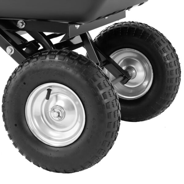 Wózek wywrotka ogrodowa transportowa uchylna do 550 kg poj. 150 l 4 10090175 4