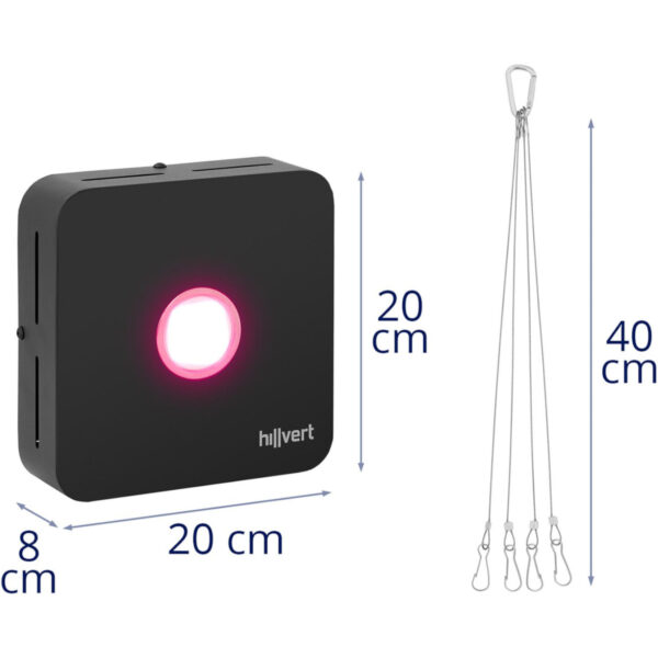 Lampa do uprawy wzrostu roślin pełne spektrum 20 x 20 cm 1 LED 50 W czarna 7 10090208 7