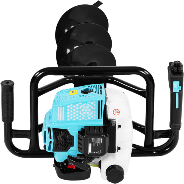Świder spalinowy wiertnica glebowa 2.1 kW 1.2 l + 3 wiertła 4 10090250 4