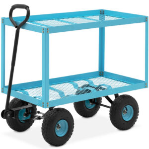 Wózek ogrodowy transportowy 2 poziomy z siatki do 150 kg 5 Wózek ogrodowy transportowy 2 poziomy z siatki do 150 kg - obrazek 1