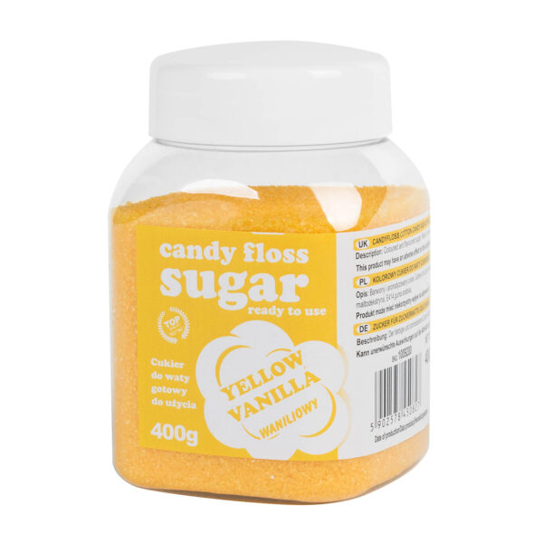 1009200 cukier do waty cukrowej zolty o smaku waniliowy 400g producent hurtownia
