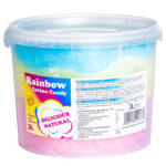 1009595 gotowa wata cukrowa kolorowa teczowa w wiaderku 3l sklep cena tanio