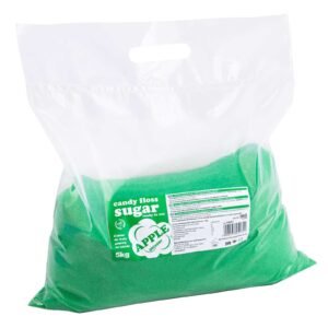 Kolorowy smakowy cukier do waty cukrowej zielony o smaku jabłkowym 5kg 3 Kolorowy smakowy cukier do waty cukrowej zielony o smaku jabłkowym 5kg - obrazek 1