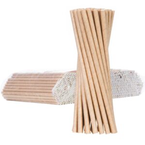Słomki papierowe BIO ekologiczne PAPER STRAWS 6/205mm - brązowe 500szt. - obrazek 1