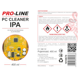 PC CLEANER IPA płyn do czyszczenia elektroniki PRO-LINE spray 400ml 4 PC CLEANER IPA płyn do czyszczenia elektroniki PRO-LINE spray 400ml - obrazek 2