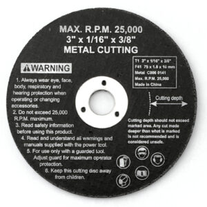 Tarcza do szlifierki pneumatycznej MSW 75mm 3'' METAL 4 Tarcza do szlifierki pneumatycznej MSW 75mm 3'' METAL - obrazek 2