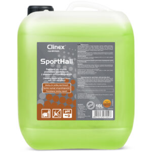 Płyn do mycia PCV linoleum parkietu w halach sportowych antypoślizgowy CLINEX SportHall 10L 1 Płyn do mycia PCV linoleum parkietu w halach sportowych antypoślizgowy CLINEX SportHall 10L - obrazek 1