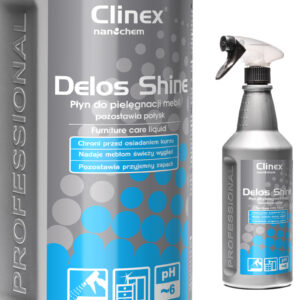 Płyn do mebli drewnianych antystatyczny nabłyszczający CLINEX Delos Shine 1L - obrazek 1