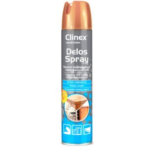 Środek do mycia mebli usuwa brud kurz ślady dłoni nabłyszcza CLINEX Delos Spray 300ml - obrazek 2