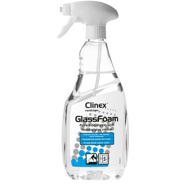 1011378 77 688 5907513273653 clinex glass foam 650ml