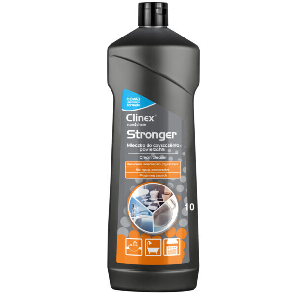 Mleczko do czyszczenia glazury stali urządzeń gastronomicznych CLINEX Stronger 750ML 1 1011402 77 686 5905694012023 clinex stronger 750ml