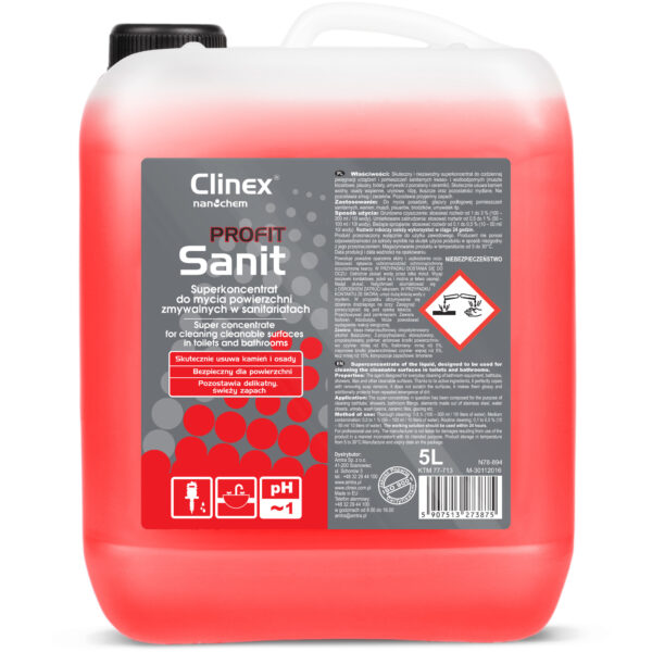 1011407-77-713-clinex-profit-sanit-5l-5907513273875-dystrybutor-lubuskie 1011407 77 713 clinex profit sanit 5l 5907513273875 dystrybutor lubuskie