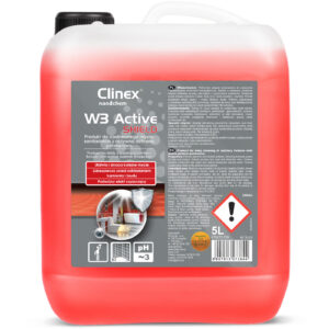 Preparat do mycia łazienki ubikacji usuwa rdzę kamień osady z mydła CLINEX W3 Active SHIELD 5L 1 Preparat do mycia łazienki ubikacji usuwa rdzę kamień osady z mydła CLINEX W3 Active SHIELD 5L - obrazek 1