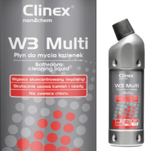 Doskonały płyn do mycia łazienek urządzeń sanitarnych fug CLINEX W3 Multi 1L 2 Doskonały płyn do mycia łazienek urządzeń sanitarnych fug CLINEX W3 Multi 1L - obrazek 1