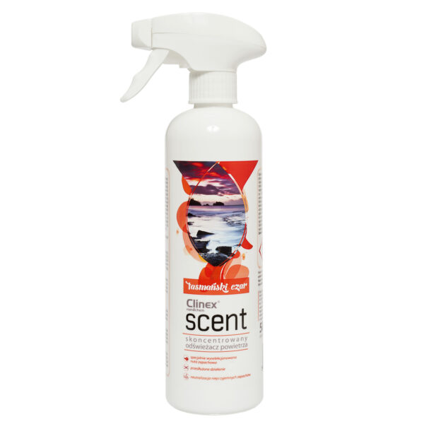 Skoncentrowany odświeżacz powietrza rozpylany na powierzchnie CLINEX Scent - Tasmański Czar 500ML 1 1011441 77 901 5907513273530 clinex scent tasmanski czar 500ml