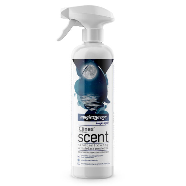 Skoncentrowany odświeżacz powietrza rozpylany na powierzchnie CLINEX Scent - Magiczna Noc 500ML 1 1011445 77 905 5907513270201 clinex scent magiczna noc 500ml