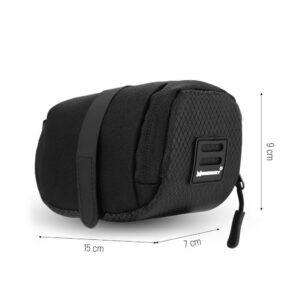 Mała torba rowerowa pod siodełko 0.6 l czarny - obrazek 5