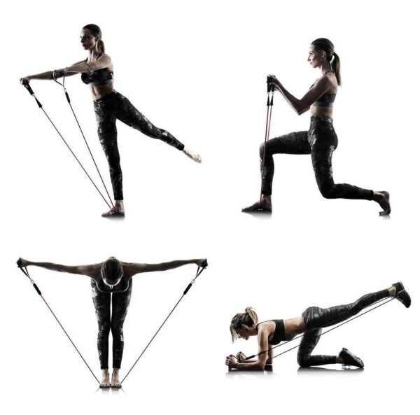 Ekspander do ćwiczeń gumy do fitness + akcesoria ZESTAW 10 1016466 11 ekspander do cwiczen gumy do fitness a wozinsky hurtownia sklep