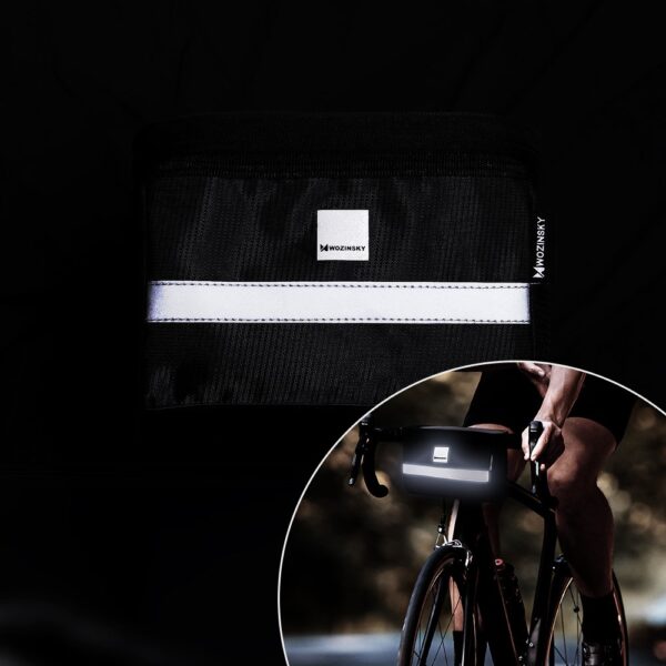 Torba rowerowa na kierownicę z etui na telefon 2 l czarny 4 1016468 5 torba rowerowa na kierownice z etui na t wozinsky hurtownia sklep