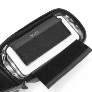 Torba rowerowa na ramę z etui na telefon 2 l czarna 15 Torba rowerowa na ramę z etui na telefon 2 l czarna - obrazek 5