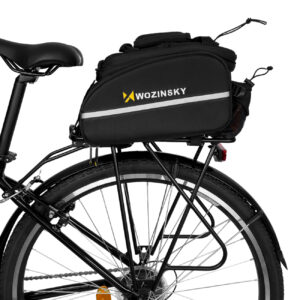 Duża torba rowerowa na bagażnik 35l + pokrowiec przeciwdeszczowy czarny 12 Duża torba rowerowa na bagażnik 35l + pokrowiec przeciwdeszczowy czarny - obrazek 2