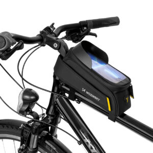 Torba rowerowa na ramę z etui na telefon 1l czarny 12 Torba rowerowa na ramę z etui na telefon 1l czarny - obrazek 2