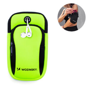 Opaska na telefon do biegania armband zielona 11 Opaska na telefon do biegania armband zielona - obrazek 1